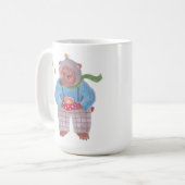 Mug Ours, abeilles et cappuccino (Devant gauche)