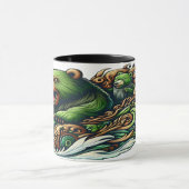 Mug Ours Animés à bord d'une voiture verte (Centre)