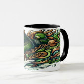 Mug Ours Animés à bord d'une voiture verte (Devant droit)