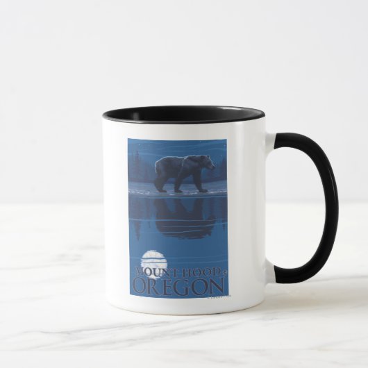 Mug Ours au clair de lune - Mont Hood, Oregon (Droite)