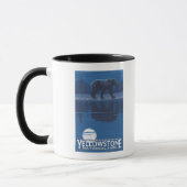Mug Ours au clair de lune - Parc national de Yellowsto (Gauche)