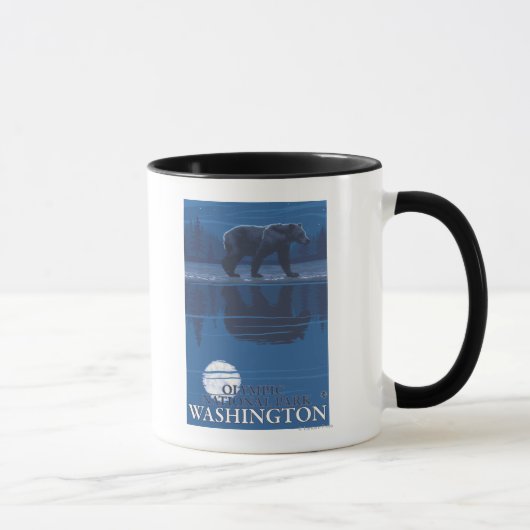 Mug Ours au clair de lune - Parc national olympique, W (Droite)