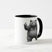 Mug Ours aux deux doigts d'honneur (Devant droit)