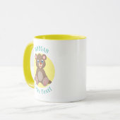 Mug Ours Bébé mignon, Personnaliser Nom et message (Devant gauche)