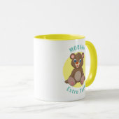 Mug Ours Bébé mignon, Personnaliser Nom et message (Devant droit)