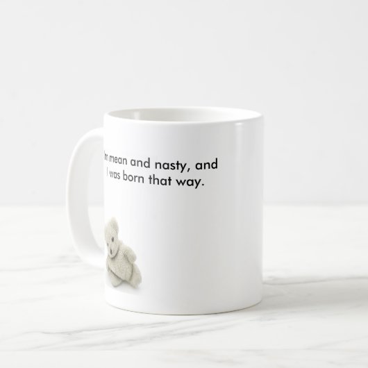 Mug ours blanc (Devant gauche)