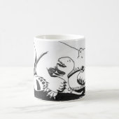 Mug Ours blanc de sommeil avec T-Rex (Centre)