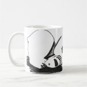 Mug Ours blanc de sommeil avec T-Rex (Gauche)