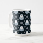 MUG OURS BLANCS ET BLEUS DE FÊTE HIBERNALE (Devant gauche)