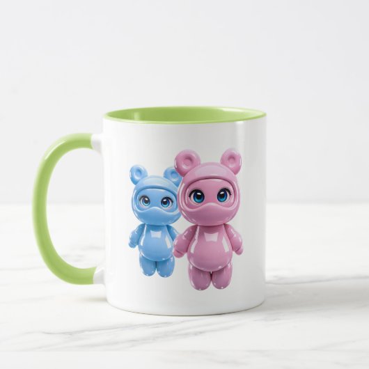 Mug Ours Brillant Kawaii Duo (Gauche)
