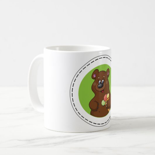 Mug Ours Brown Avec Crème Glaciaire (Devant gauche)