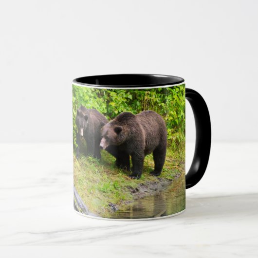 Mug Ours Brown & Cube | Hyder, Alaska (Devant droit)