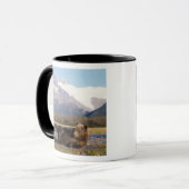 Mug ours Brown, grizzli s'étirant sur le dos (Devant gauche)