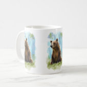 Mug Ours Brown, muscade d'ours grizzli pour décor de f (Devant gauche)