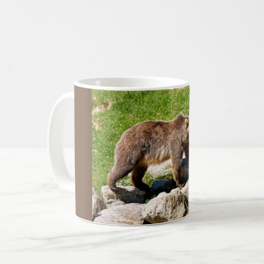 Mug Ours Brown (Ursus arctos) vu du profil (Devant gauche)