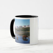 Mug Ours brun, grizzly, truie et oursons dans (Devant gauche)