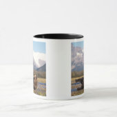 Mug Ours brun, ours grizzly s'étirant sur le dos (Centre)