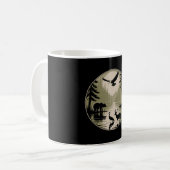 Mug Ours Cerf Aigle Lune Forêt Silhouette (Devant gauche)