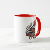 Mug Ours d'amusement de bicyclette (Devant droit)