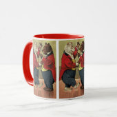 Mug Ours dansants heureux victoriens vintage (Devant gauche)