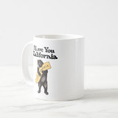 Mug Ours de la Californie de cru "je t'aime," (Devant gauche)