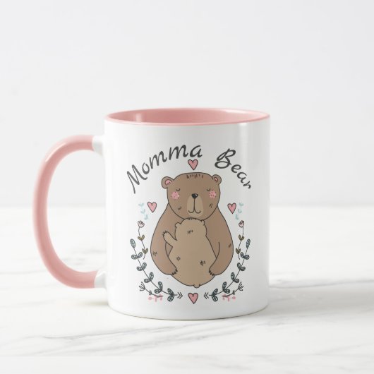 Mug Ours de maman douce avec bébé (Gauche)