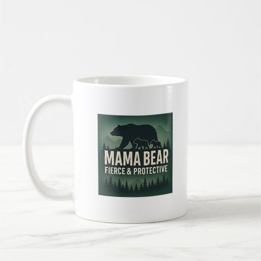 Mug Ours de maman : Fierce et protection (Gauche)