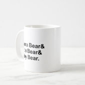 Mug Ours de maman, ours de papa, ours de bébé | Boucle (Devant gauche)