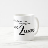 Mug Ours de Noël Changer les jeans pour les jambes (Devant droit)