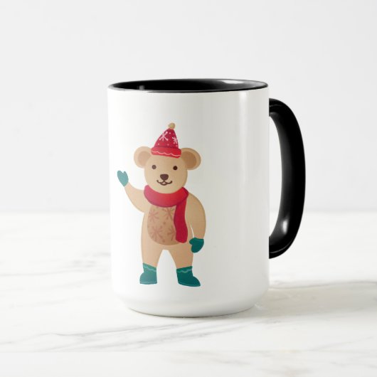 Mug Ours de Noël Tesco (Devant droit)