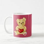 Mug Ours de nounours mignon hypnotisant rose (Gauche)