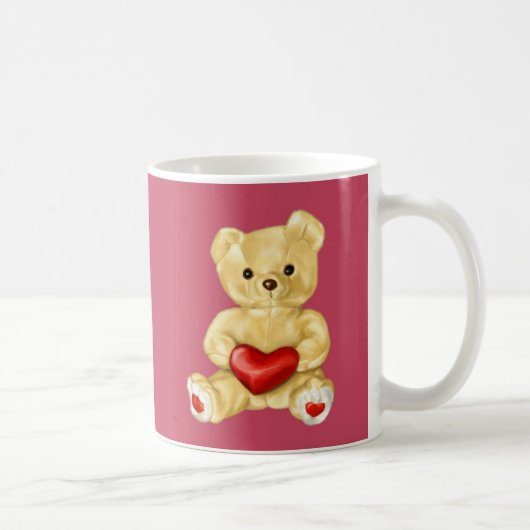 Mug Ours de nounours mignon hypnotisant rose (Droite)