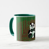 Mug Ours de panda dans la boue de Bamboo (Devant gauche)