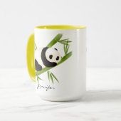 Mug Ours de panda sur la boue de bambou (Devant gauche)