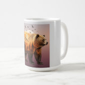 Mug Ours Double Exposition Forêt (Devant droit)