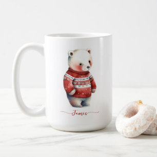 Mug Ours douillet Hiver Ours blanc polaire Noël