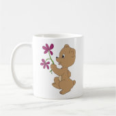 Mug Ours doux Art main tiré bébé Ours Brown Art (Gauche)