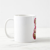 Mug Ours en patchwork tenant un cœur (Gauche)