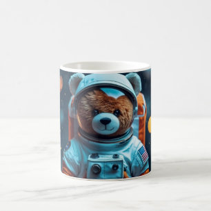 Mug Ours en peluche astronaute cosmique