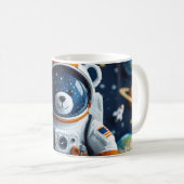 Mug Ours en peluche astronaute étoilé (Devant droit)