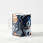 Mug Ours en peluche astronaute étoilé (Devant gauche)
