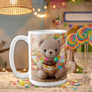 Mug Ours en peluche au crochet avec S'more personnalis