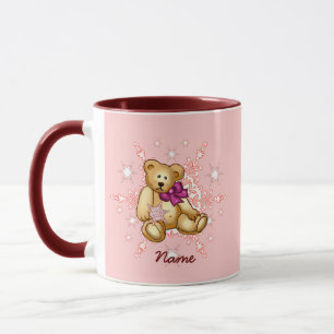 Mug Ours en peluche bébé rose