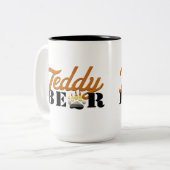 Mug Ours en peluche - blanc (Devant gauche)