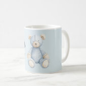 Mug Ours en peluche bleu crème (Devant droit)