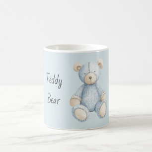 Mug Ours en peluche bleu crème