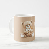 Mug Ours en peluche coeur caramel (Devant gauche)