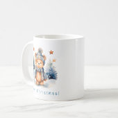 Mug Ours en peluche dans la forêt, personnalisé (Devant gauche)
