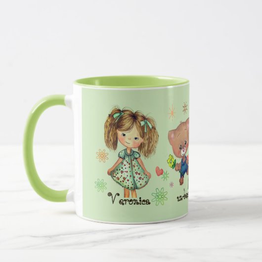 Mug Ours en peluche et une fille insupportable (Gauche)