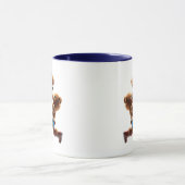 Mug Ours en peluche lutteurs en pleine action. (Centre)